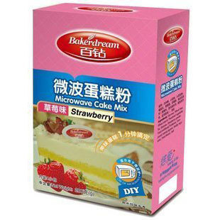 烘焙原料*安琪 百钻微波蛋糕粉 草莓味 200克一盒
