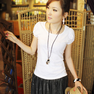 百搭修身打底衫纯色...