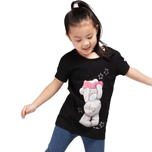  品牌童装 女童夏装新款韩版纯棉T恤中大童儿童短袖t恤 包邮