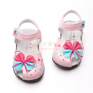  专柜正品夏小林川子女童真皮凉鞋 儿童凉鞋 韩版公主镂空凉鞋