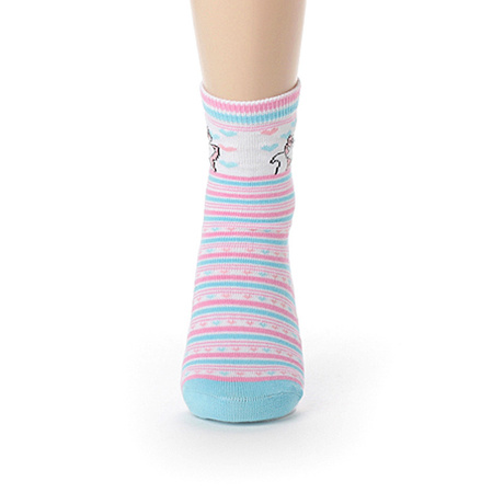 正品三枪迪士尼系列 女童袜女孩儿童经典带图案袜子 98629Z0商品大图