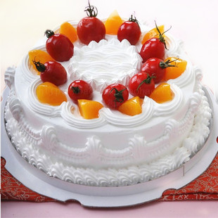  新鲜奶油水果生日蛋糕-成都保利得同城免费速递- 实体店配送货