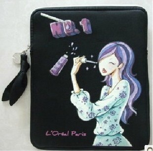  欧莱雅美女图案手绘包系列IPAD包/ipad套平板电脑包