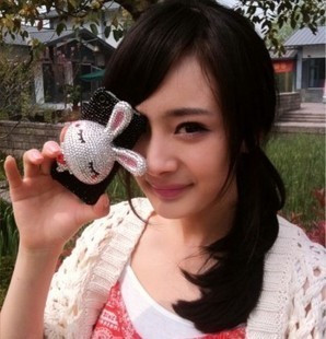 iphone4s G11杨幂兔徐若瑄公仔手机美容贴钻