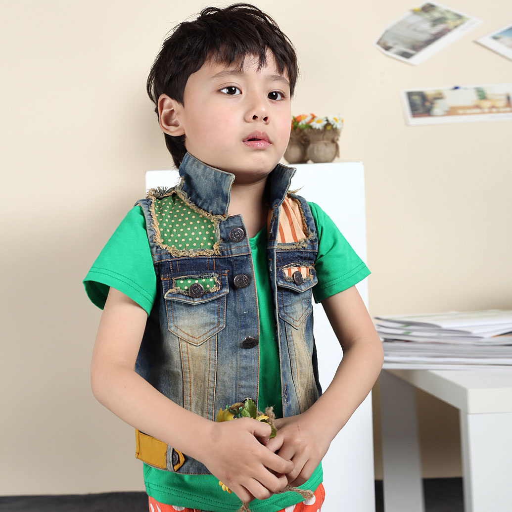 <em>儿童牛仔马甲</em>,<em>牛仔马甲</em>2013新款,<em>牛仔马甲</em>女春