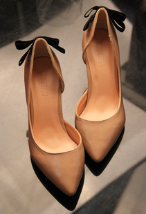  春季新款 韩国原单 时尚小单鞋 漆皮尖头 高跟鞋 伴娘女婚鞋