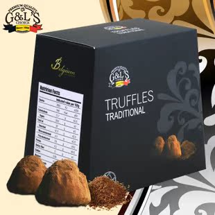  比利时德菲丝松露巧克力 truffles德菲斯大黑传统1000g/黑传统