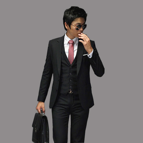 男士韩版商务休闲修身西服伴郎小西装套装 男士结婚礼服 职业装 男士韩版商务休闲修身西服伴郎小西装套装 男士结婚礼服 职业装