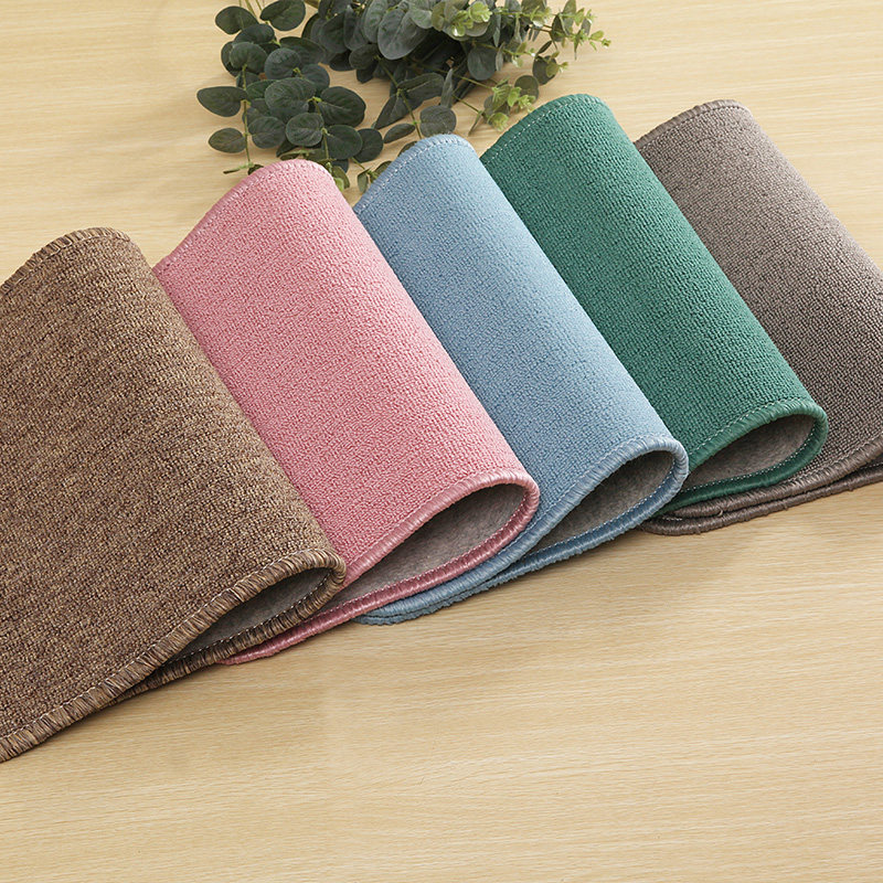 High-grade polypropylene entrance door entrance floor mats non-slip kitchen rugs rub foot Office of solid color wall-to-wall custom