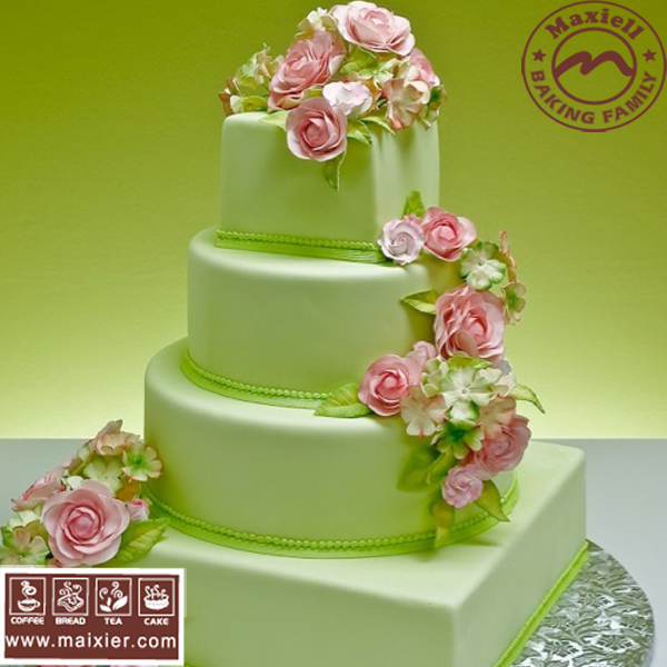 婚礼婚庆结婚蛋糕 翻糖蛋糕 Fondant wedding cake 北京绿色主题 婚礼婚庆结婚蛋糕 翻糖蛋糕 Fondant wedding cake 北京绿色主题