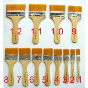 油画刷 尼龙板刷美术用品 丙烯画笔刷 毛刷子 油漆刷1-12#|msdalam kategori Toy/bayi/teka-teki/blok bangunan/model, bekalan lukisan, berus/berus - dari Buy2taobao.com untuk memberikan perkhidmatan ejen Taobao profesional membeli
