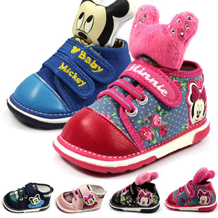  迪士尼米奇儿童婴儿叫叫鞋宝宝鞋子学步鞋软底防滑男童女童鞋春秋