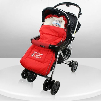 New winter thickening multi-functional sleeping bag baby stroller baby warm play by cake wool sheep sleeping bags