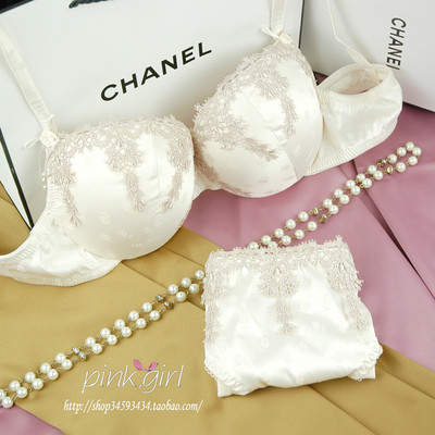 原单外贸维多利亚秘密少女<em>真丝</em>刺绣白黑<em>红色</em>聚