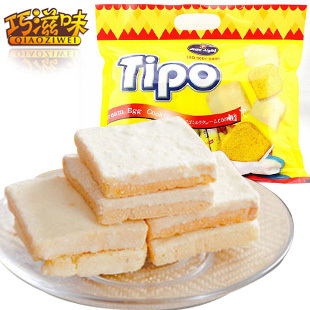  淘宝年货 进口零食品正宗Tipo越南面包干巧克力鸡蛋牛奶饼干300g