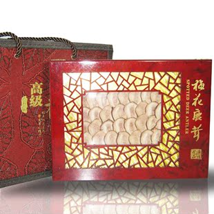  卓旺 长白山纯种梅花鹿鹿茸片 黄粉片礼盒 6盒包邮2盒送礼品袋