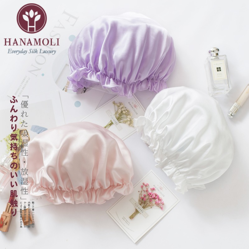 HANAMOLI 16姆米素绉缎双面真丝睡帽女士薄款夏月子帽睡帽在类目 服饰配件/皮带/帽子/围巾, 帽子中 - 来自Buy2taobao.com提供专业的淘宝代购服务