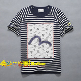 ●染吾●条纹衫 evisu 福神  2012新款东京大阪 t恤两件包邮