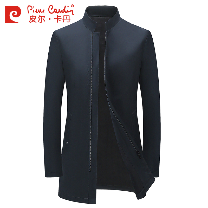 Pierre Cardin/法國風衣男 休閑立領男士中長款風衣簡約純色秋裝在類目 男裝, 風衣中 - 來自Buy2taobao.com提供專業的淘寶代購服務