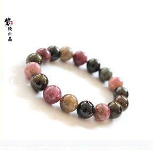 一物一图 碧玺 正品水晶 天然巴西碧玺女士手链 女饰品 性价比高