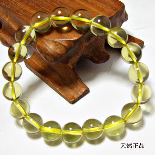  招财聚财旺事业 天然巴西黄水晶手链 正品水晶手链 男 女款水晶