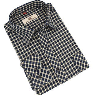  包邮春款雅戈尔衬衫 长袖男士衬衫 纯棉免烫休闲磨毛格子衬衣