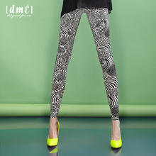 De Mana 2012 summer new women's pantyhose feet Printed Leggings pencil pants were thin women