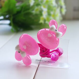  亚克力儿童饰品 宝宝头圈发饰小兔子发绳 新款特价 1对价格