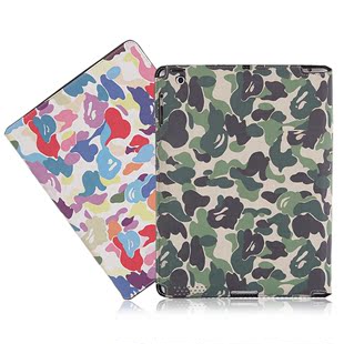  IPAD2 IPAD3 IPAD4保护套 MINI皮套 ipadmini保护套休眠外壳迷彩