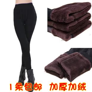  保暖裤打底裤秋冬季女厚加绒九分大码黑色紧身显瘦秋款韩版潮