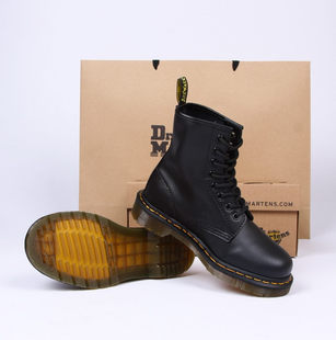  专柜正品 Dr.Martens 1460 8孔 英伦二层牛皮黑色男女短靴 马丁靴