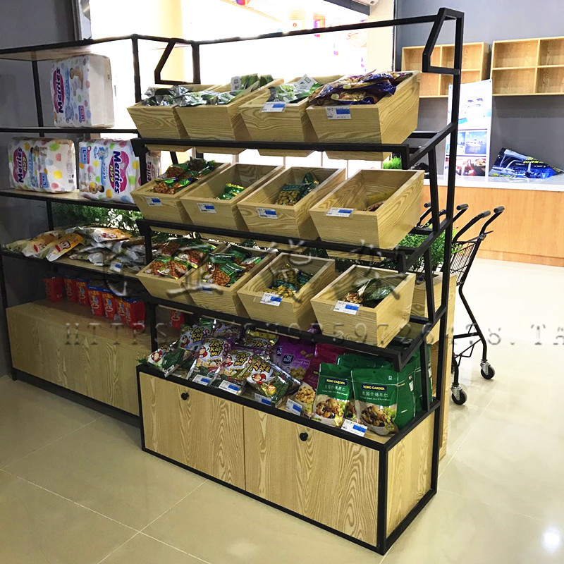 新款钢木超市货架食品展架多功能货架商场摆台展柜|ruв категории коммерческий/офисная мебель, полки/витрина, полки супермаркетов - от Buy2taobao.com для оказания профессиональной услуги покупки агента Taobao