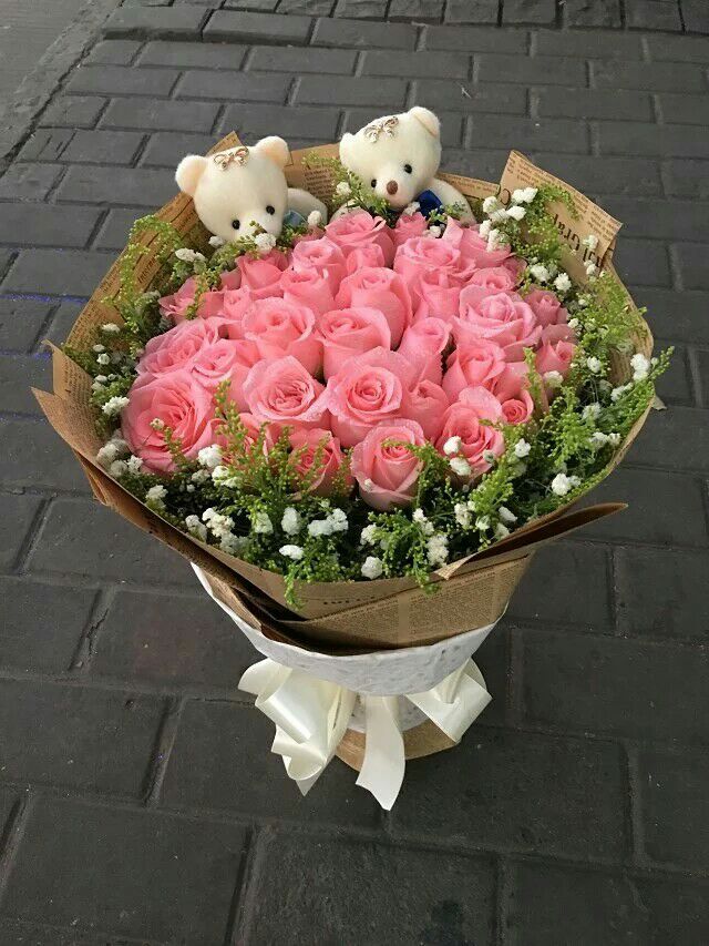 戴安娜粉玫瑰19朵花束女朋友爱人鲜花生日送花同城送花上海花店