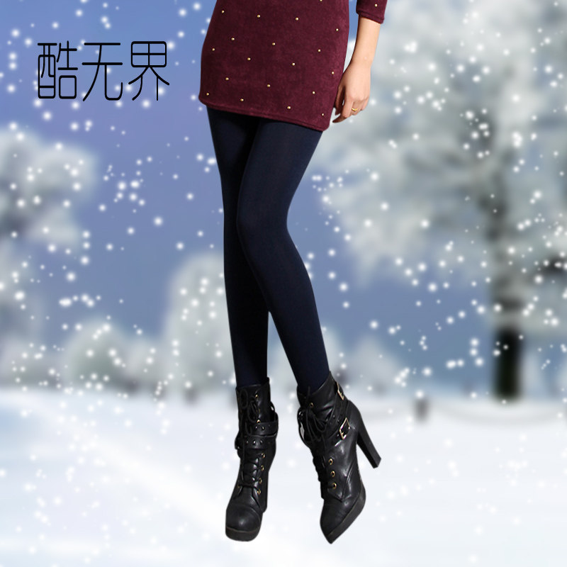 酷无界秋冬季韩版潮长裤显瘦加厚秋装裤子秋款一体女士保暖打底裤