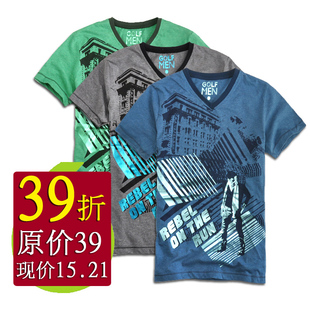 Garment flow ELION: design ~ ~ good brand personality bright silver offset printing ~ man v-neck printed t-shirts with s