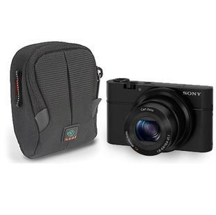  正品KATA单肩相机包索尼黑卡RX100 佳能SX230防水腰包DP-407特价
