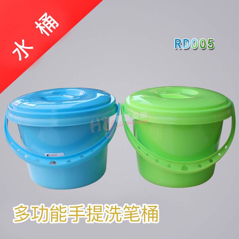 塑料彩色美术多功能手提洗笔桶水桶带16孔颜料调色盘水桶洗笔筒|msdalam kategori Toy/bayi/teka-teki/blok bangunan/model, bekalan lukisan, Palette - dari Buy2taobao.com untuk memberikan perkhidmatan ejen Taobao profesional membeli