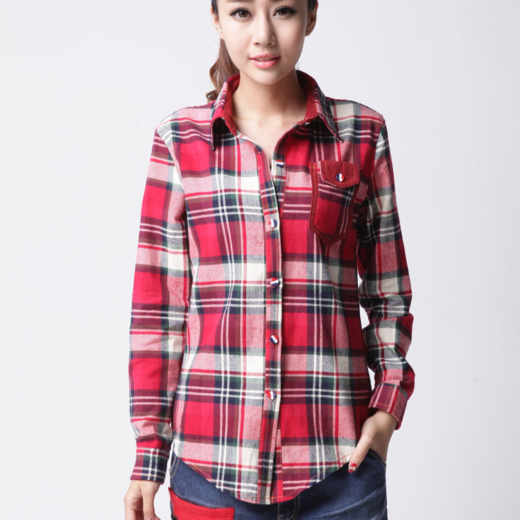 正品格子衬衫系列...