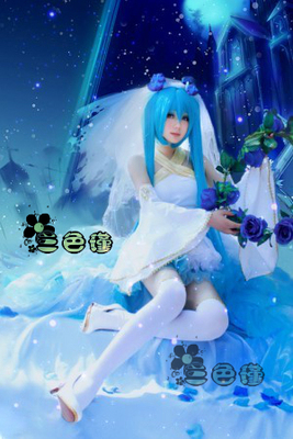 【三色瑾】vocaloid 初音花嫁 恶魔花嫁 魔王花嫁 miku cosplay