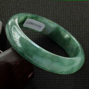  A货翡翠手镯天然冰糯种油青色深绿色翡翠玉镯子玉手镯送证书