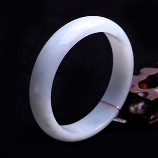  瑞亨达60.2MM青灰天然A货翡翠手镯 AE3 21689865