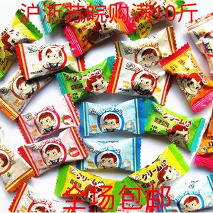  不二家香醇牛奶硬奶糖散装喜糖500g批发 7味混合 新包装 七味齐全