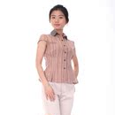 尚芮姿春夏甜美小清新森女系修身条纹圆领纯棉短袖T恤6折促销包邮 尚芮姿春夏甜美小清新森女系修身条纹圆领纯棉短袖T恤6折促销包邮
