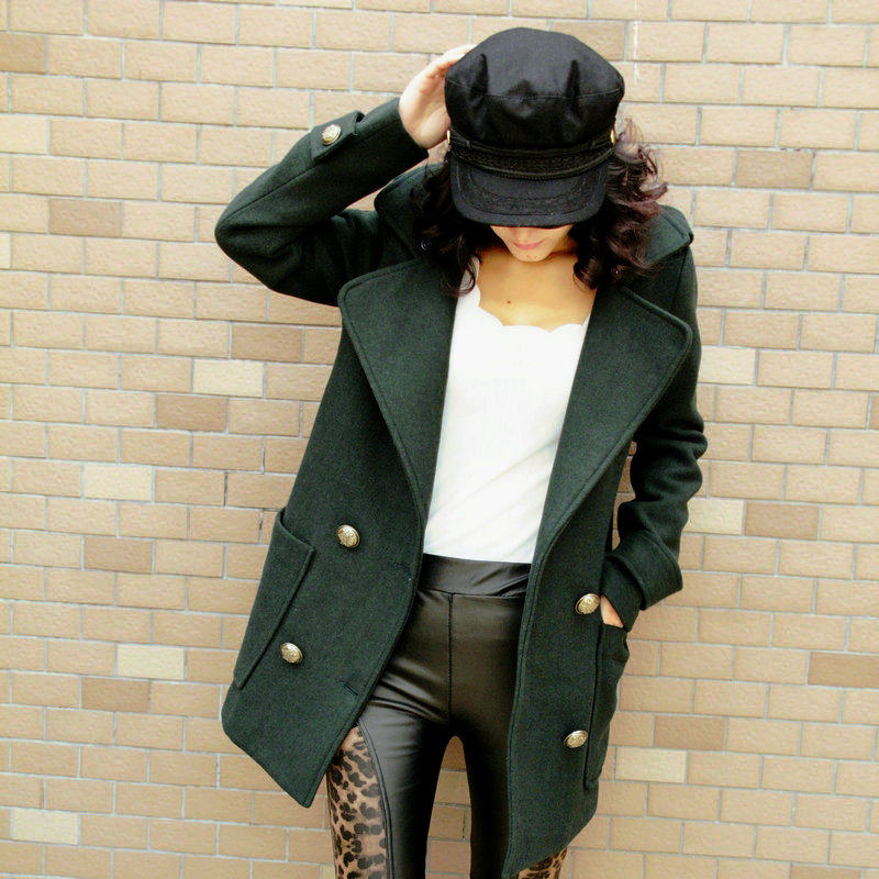 2013 spring ladies ' new Korean long plus size wool coat slim fit woolen cloth coats jackets women