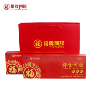  福牌阿胶 即食阿胶糕核桃糕480g礼盒 山东 东阿镇 福胶 固元膏糕