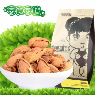  【每食每嗑_壳杏仁】新货零食特产坚果美国大扁核桃仁巴旦木235g