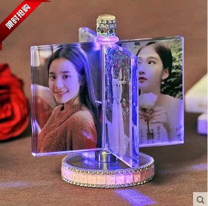 创意水晶DIY手工定制照片风车旋转情侣相框摆台相册结婚纪念摆件在类目 家居饰品, 相框/画框中 - 来自Buy2taobao.com提供专业的淘宝代购服务