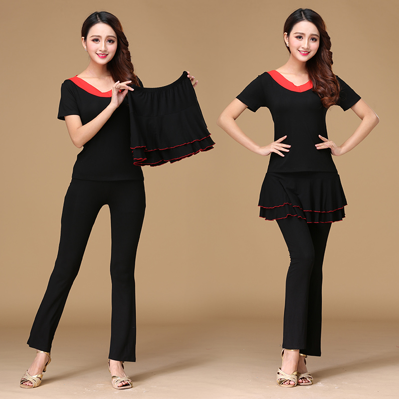 2019春夏广场舞服装新款套装成人跳拉丁舞女莫代尔健身舞蹈练习服在类目 运动/瑜伽/健身/球迷用品, 舞蹈/健美操/体操, 广场舞, 广场舞套装中 - 来自Buy2taobao.com提供专业的淘宝代购服务