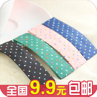  淘金币 美丽传说 韩国进口超大BB夹发饰品 韩版流行精美小圆点发