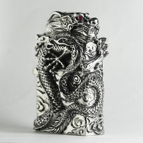 ZIPPO 打火机 藏银龙 盘龙 龙腾四海 至尊腾龙